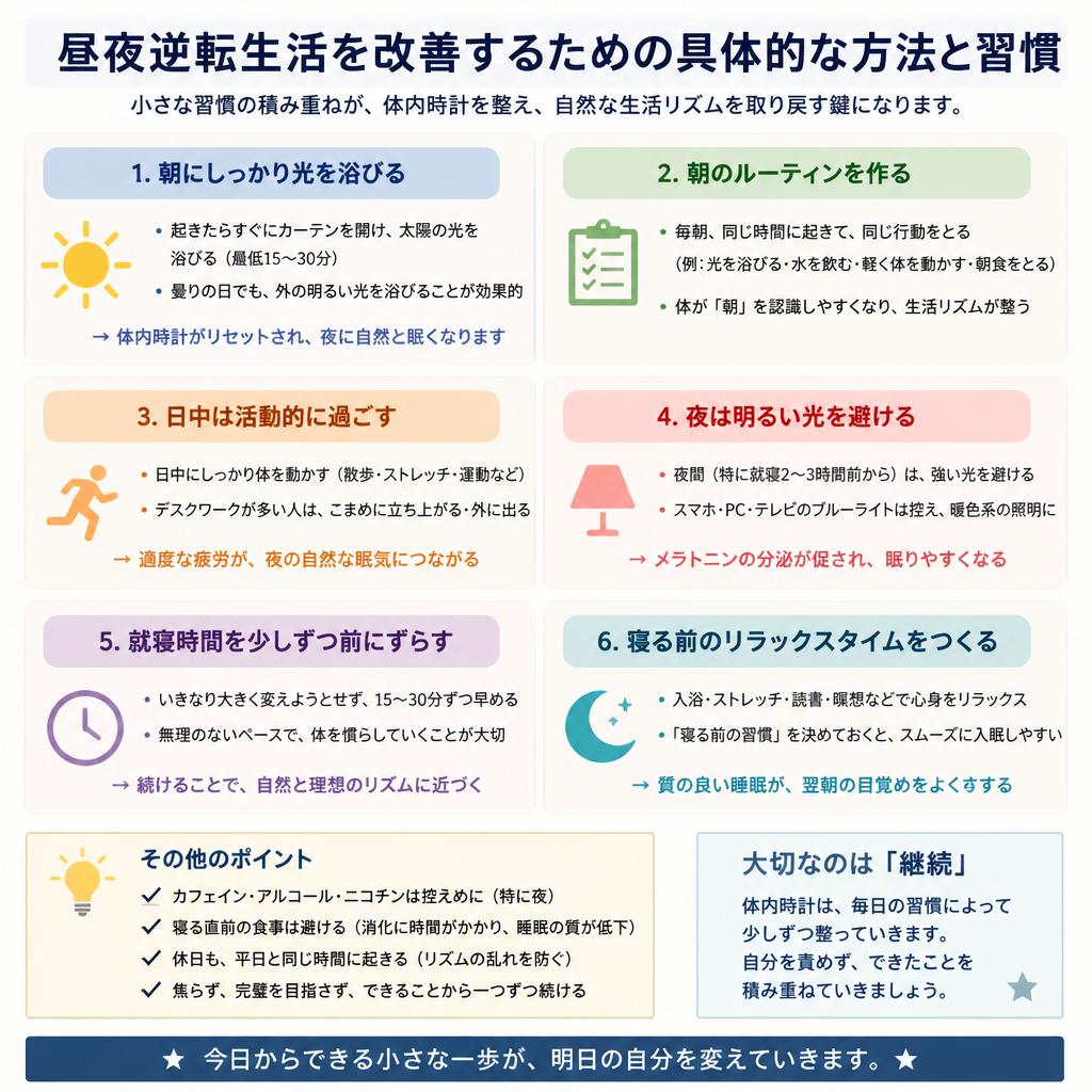 5. 普段の生活でできる改善策