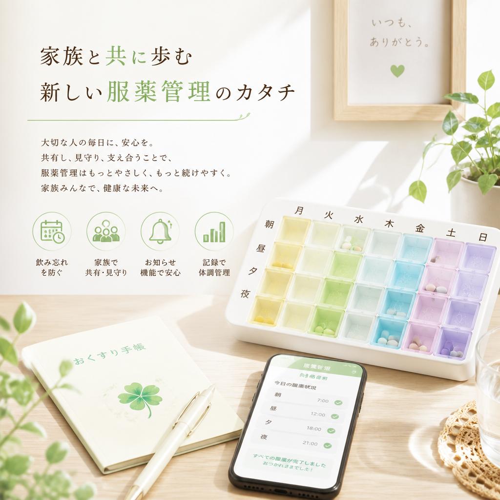 家族と共に歩む新しい服薬管理のカタチ