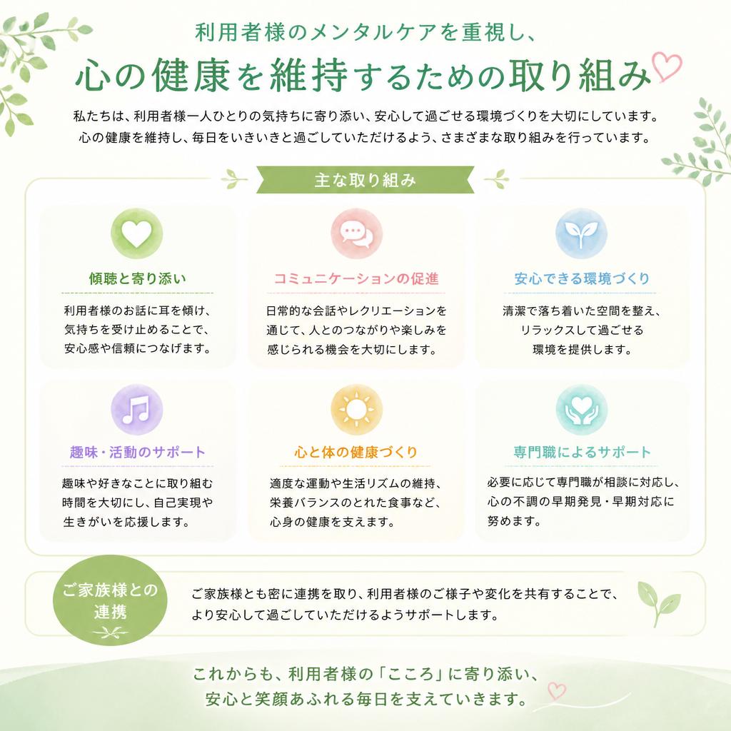 心の健康をサポート