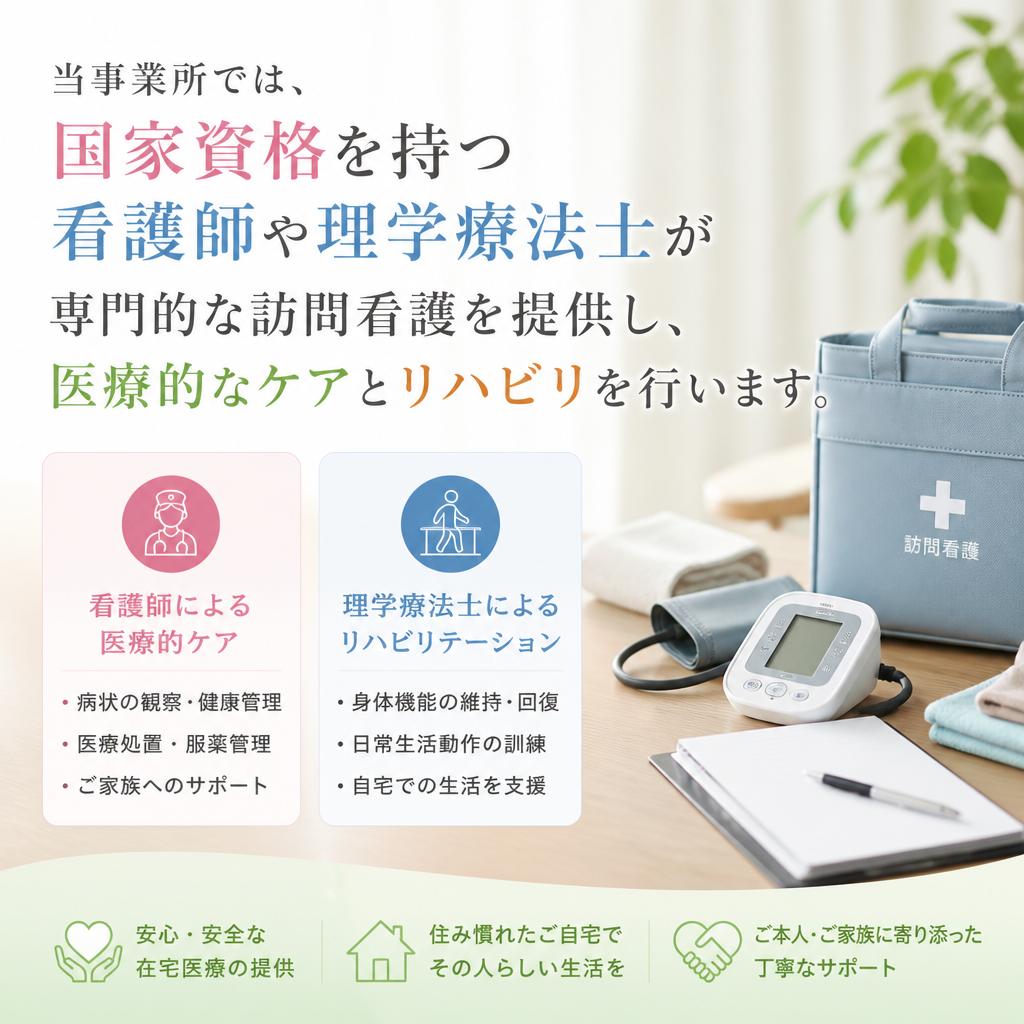 訪問看護が提供する安心のサポート