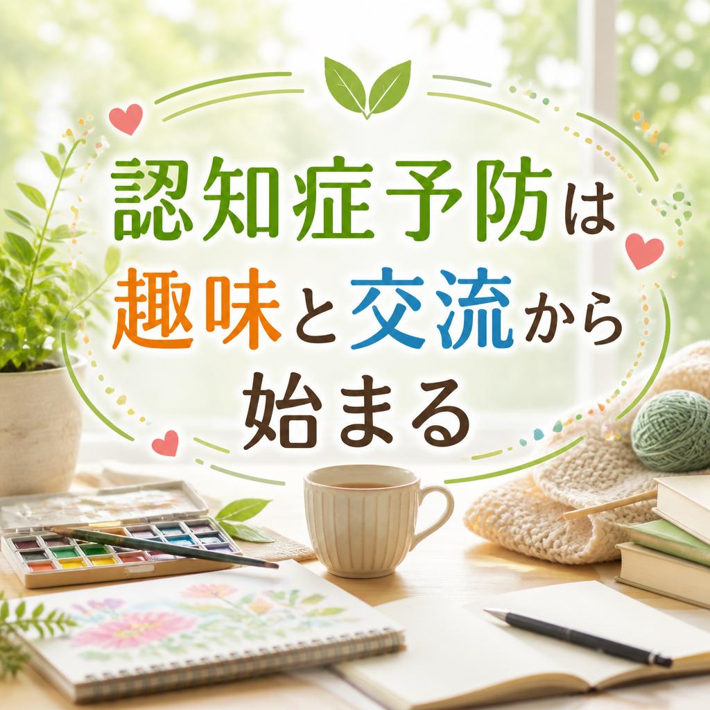 認知症予防は趣味と交流から始まる