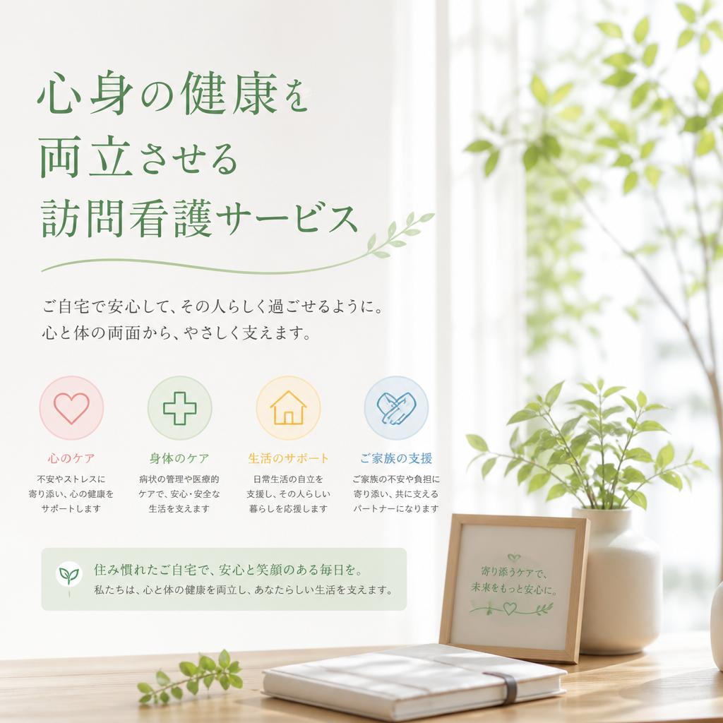 心身の健康を両立させる訪問看護サービス