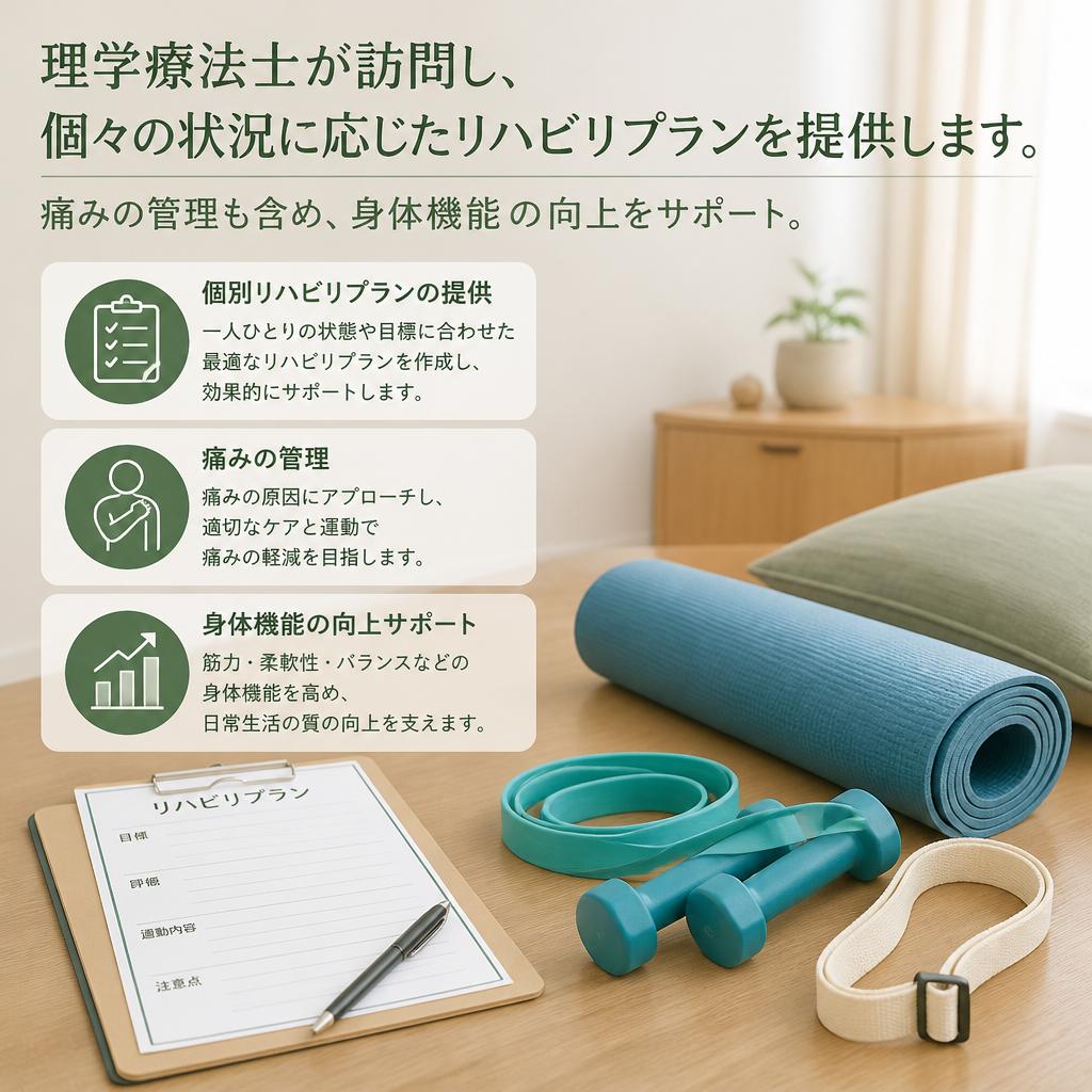 身体機能回復に向けたリハビリ