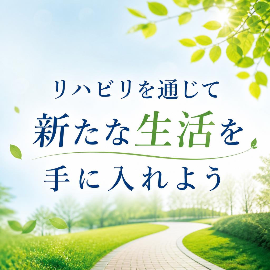 リハビリを通じて新たな生活を手に入れよう