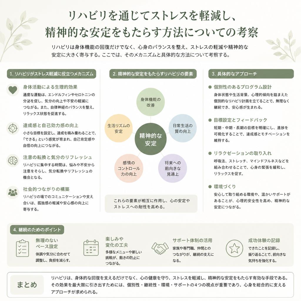 ストレス軽減とメンタルヘルス