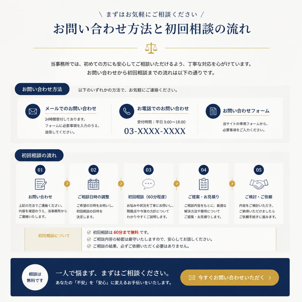 まずはお気軽にご相談を
