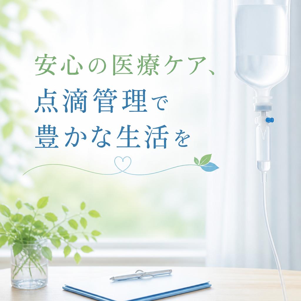 安心の医療ケア、点滴管理で豊かな生活を