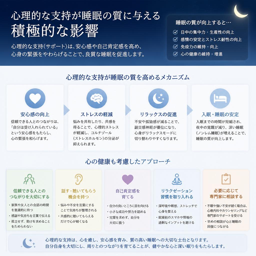 心理的サポートを受けるメリット