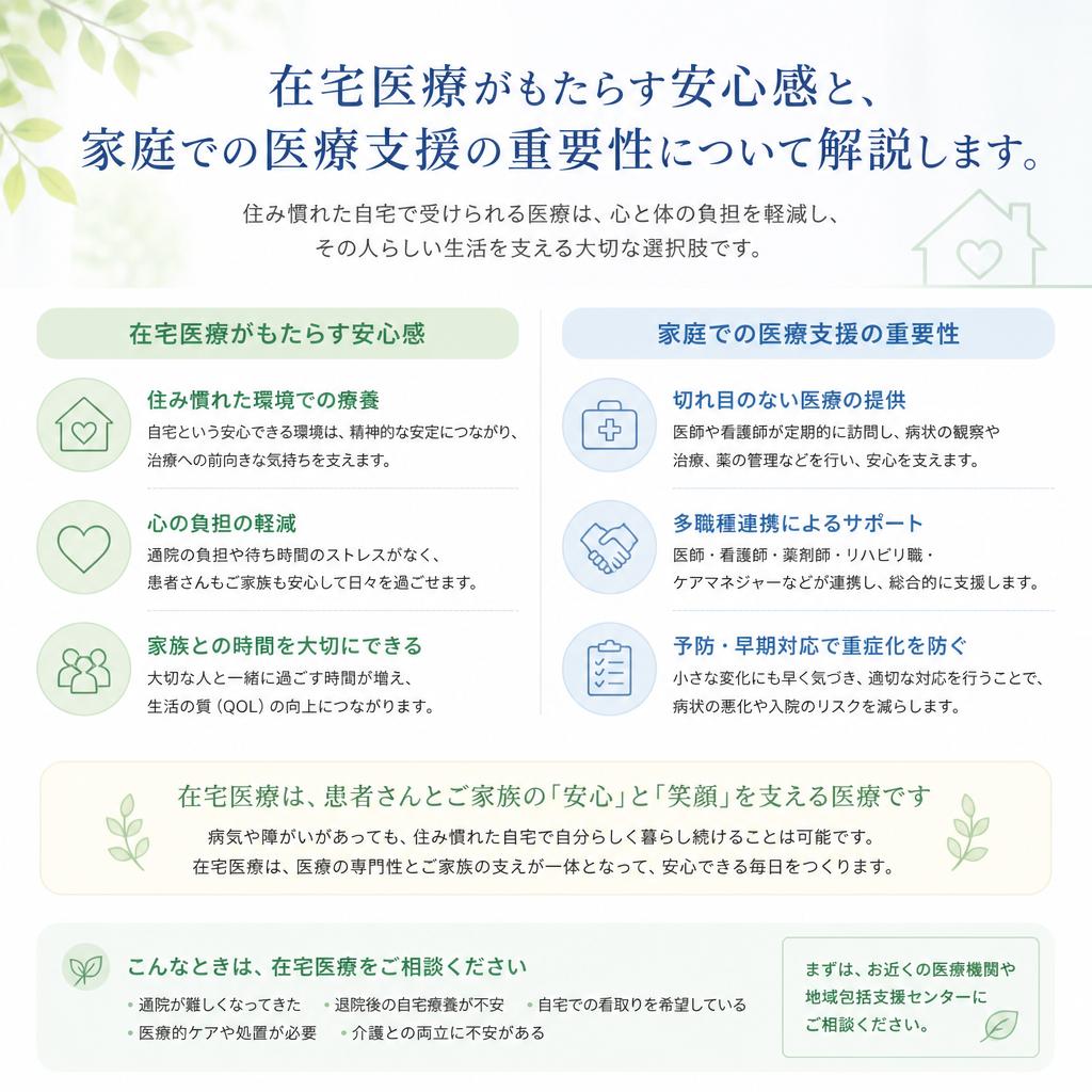 在宅医療の利点