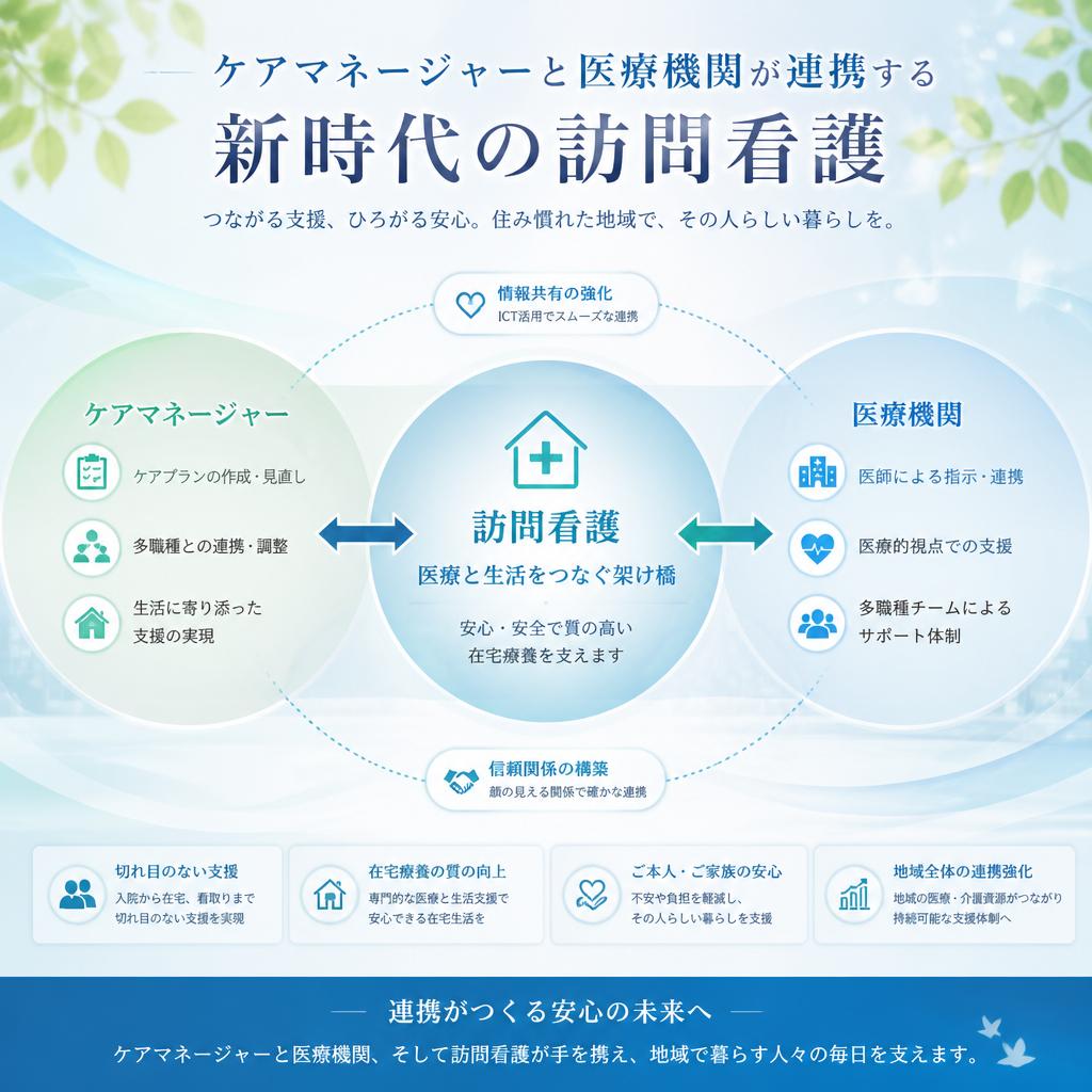 ケアマネージャーと医療機関が連携する新時代の訪問看護