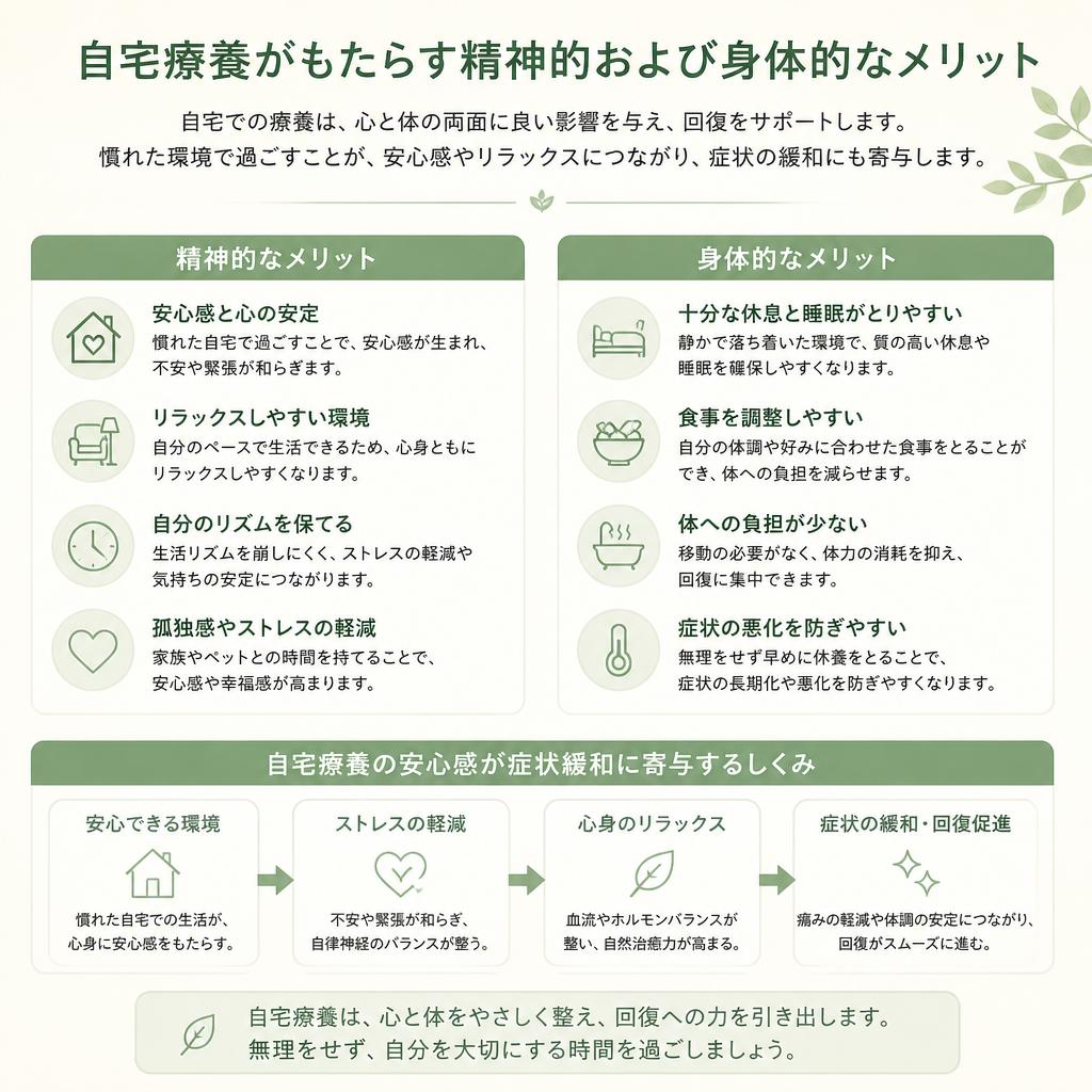 2. 自宅療養のメリット