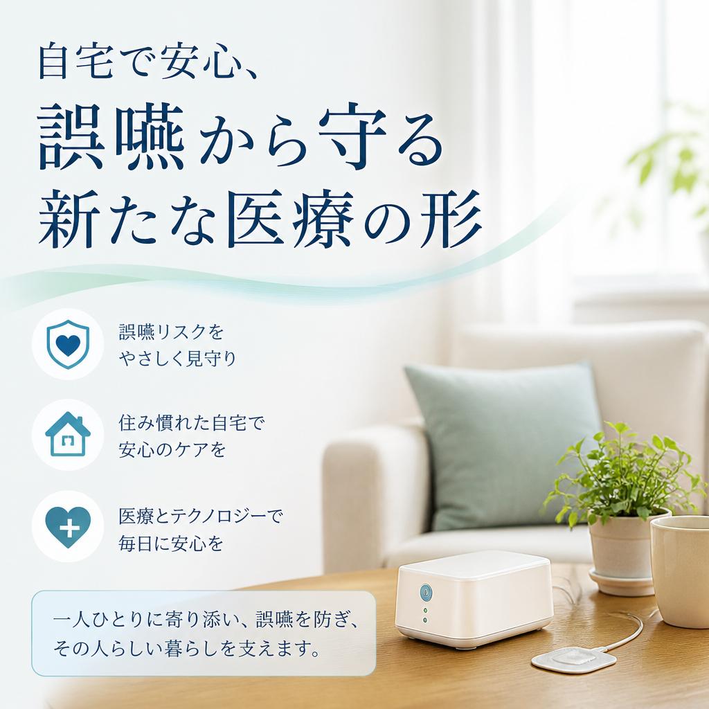 自宅で安心、誤嚥から守る新たな医療の形