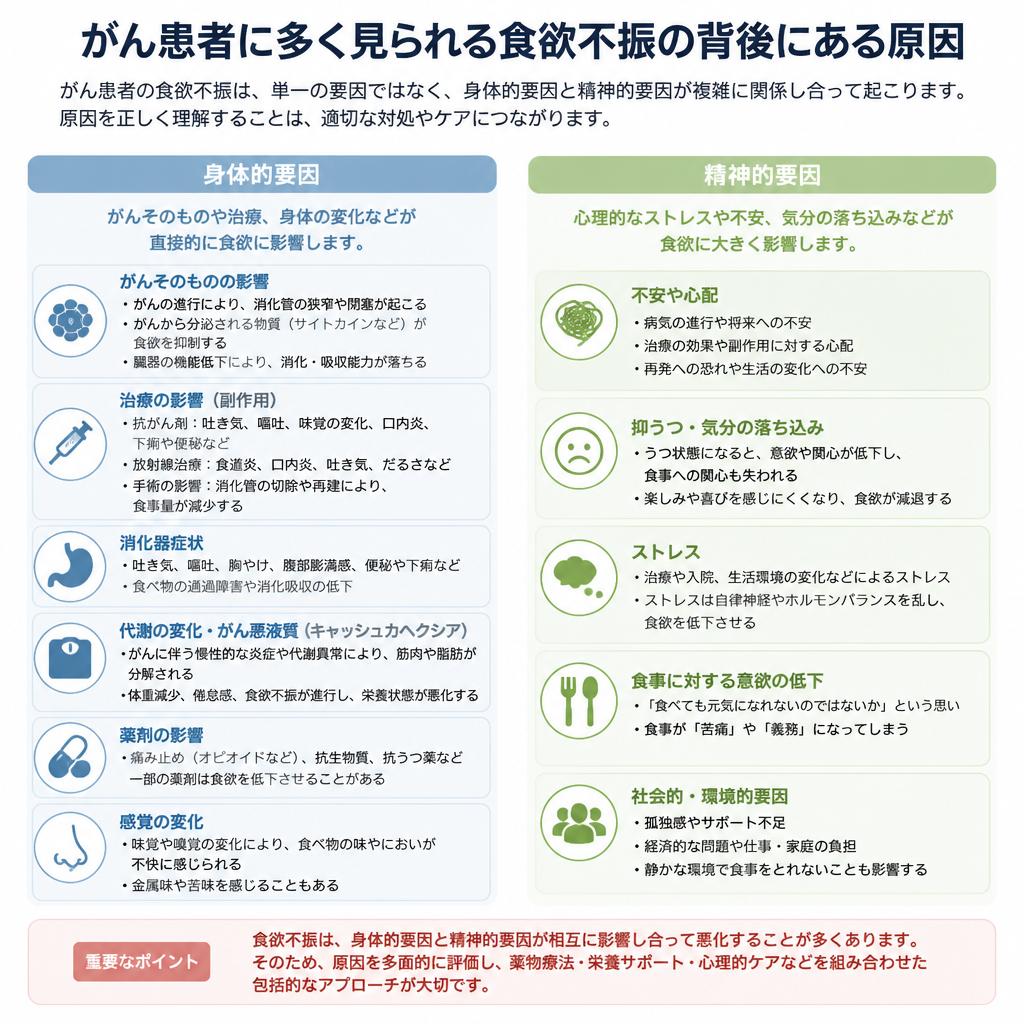 食欲不振の原因