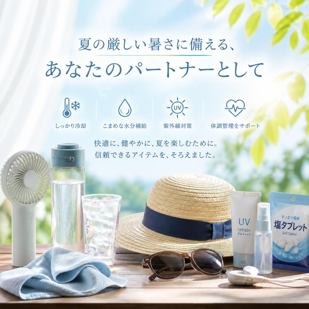 夏の厳しい暑さに備える、あなたのパートナーとして