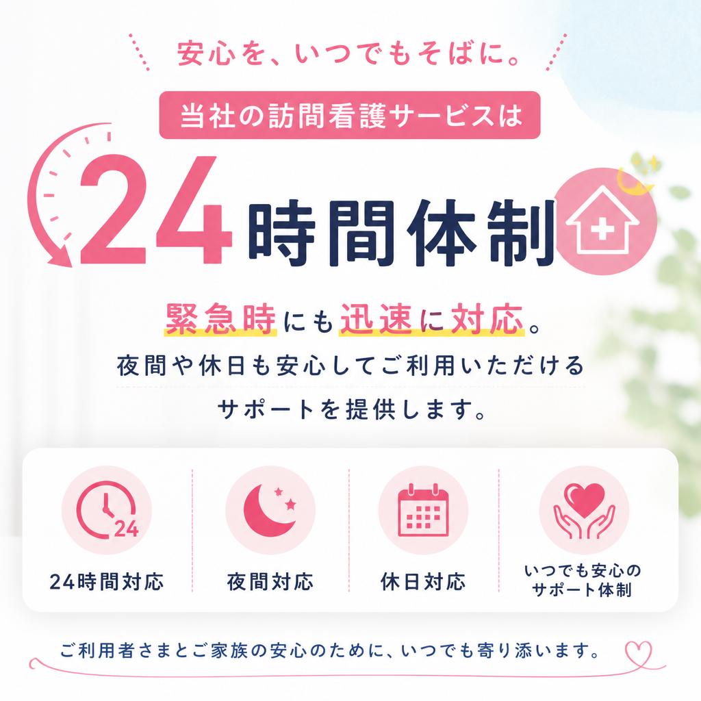 24時間サポート体制