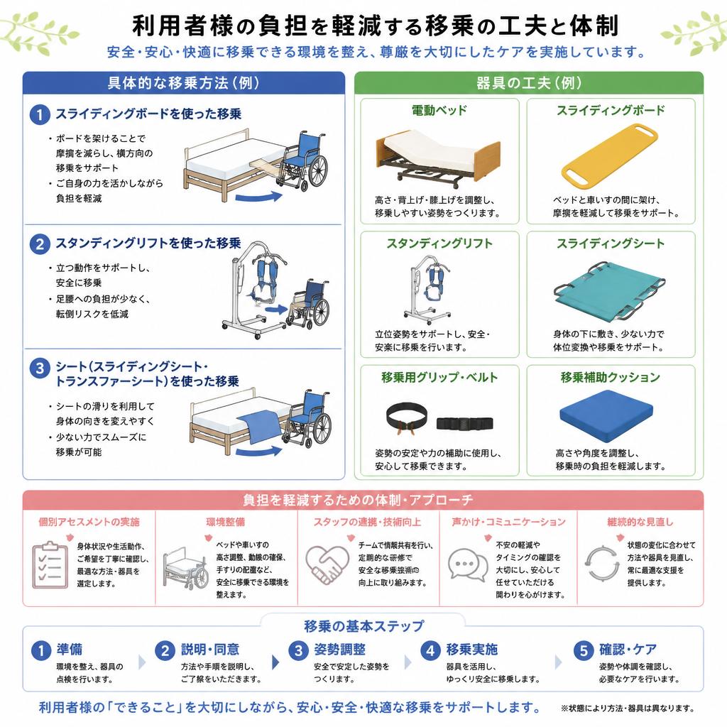 4. 車椅子移乗の負担軽減方法