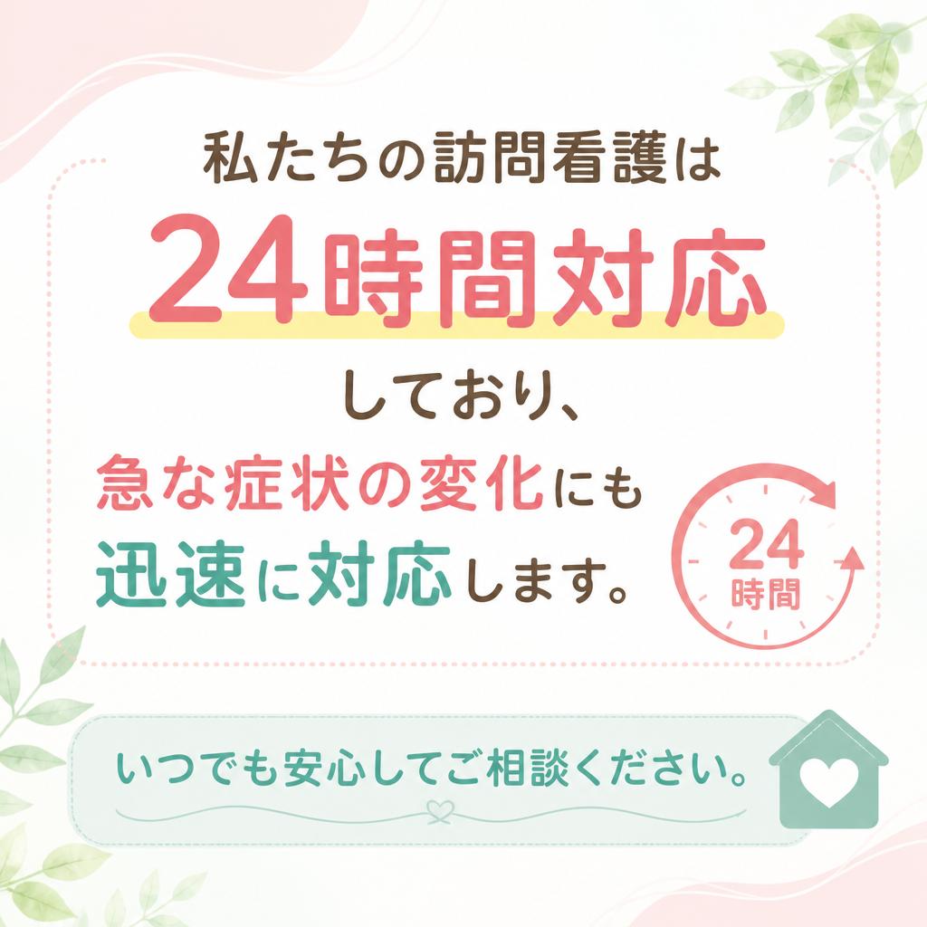 24時間体制のサポート
