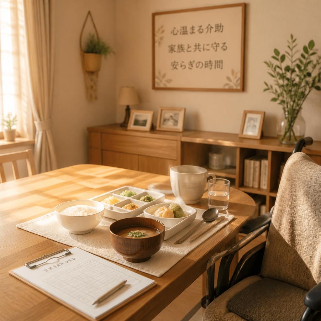 心温まる食事介助、家族と共に守る安らぎの時間