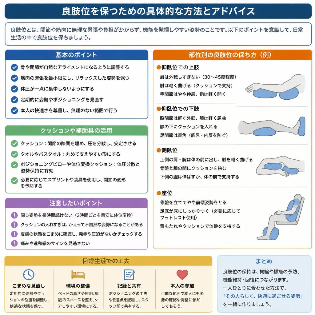 良肢位の確保方法