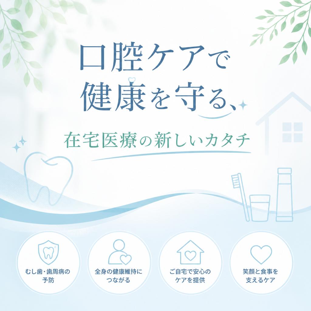 口腔ケアで健康を守る、在宅医療の新しいカタチ