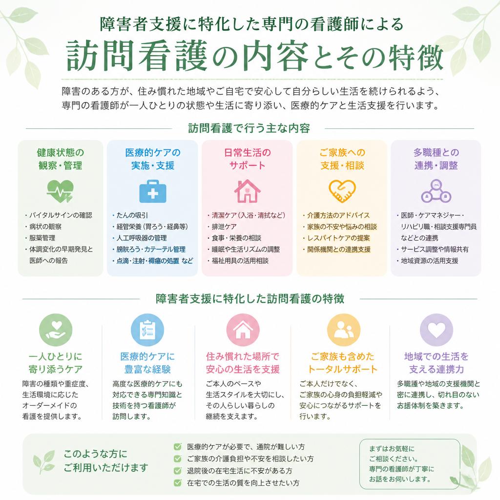 看護サービスの特徴