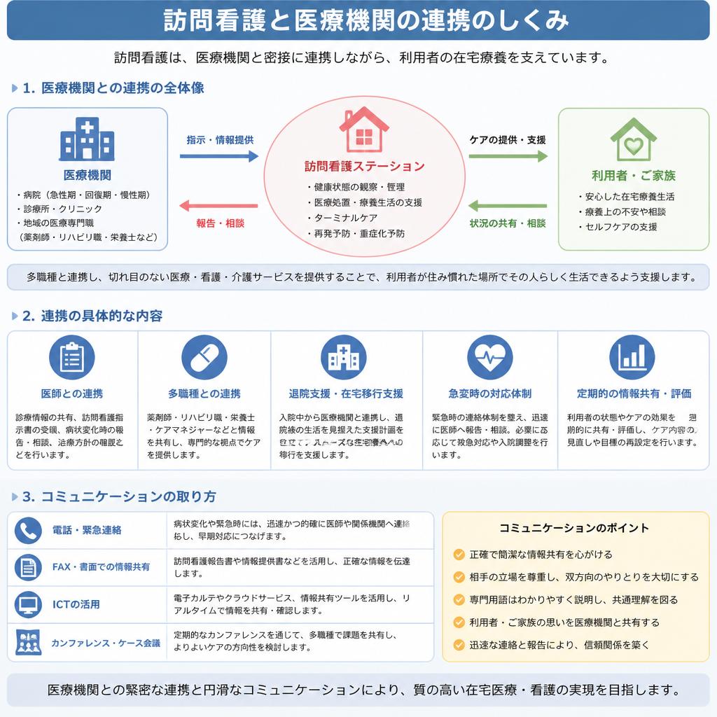 医療と連携したサポート体制