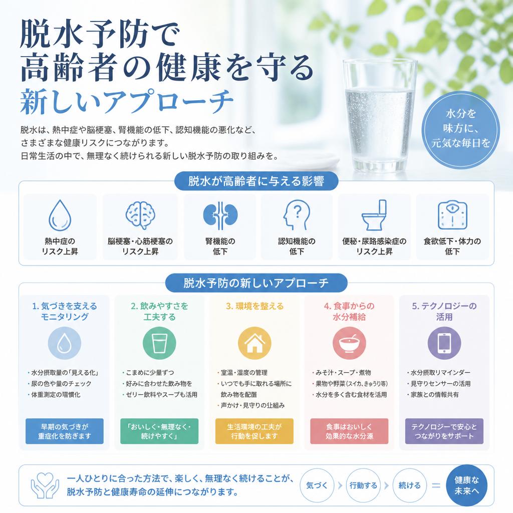 脱水予防で高齢者の健康を守る新しいアプローチ