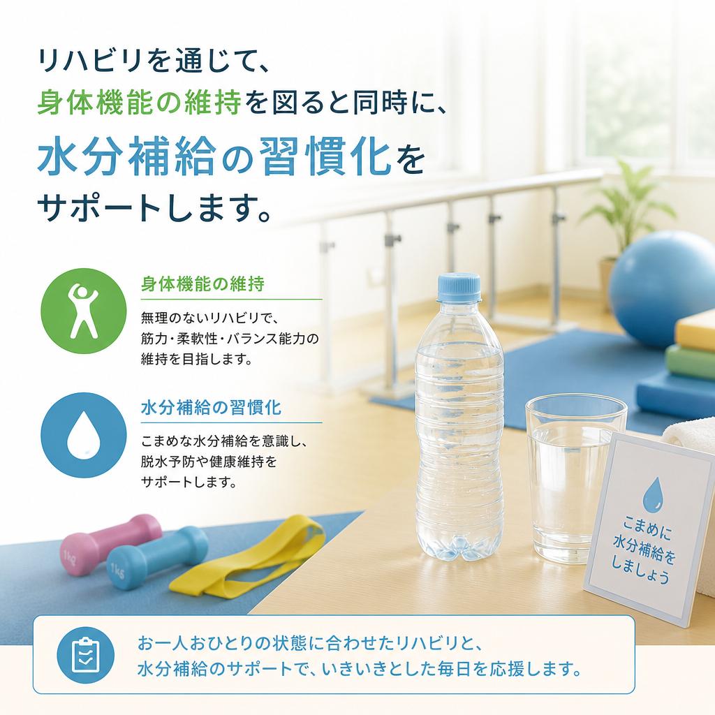 リハビリと脱水予防
