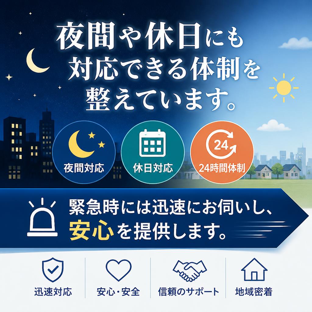 24時間対応のサポート体制
