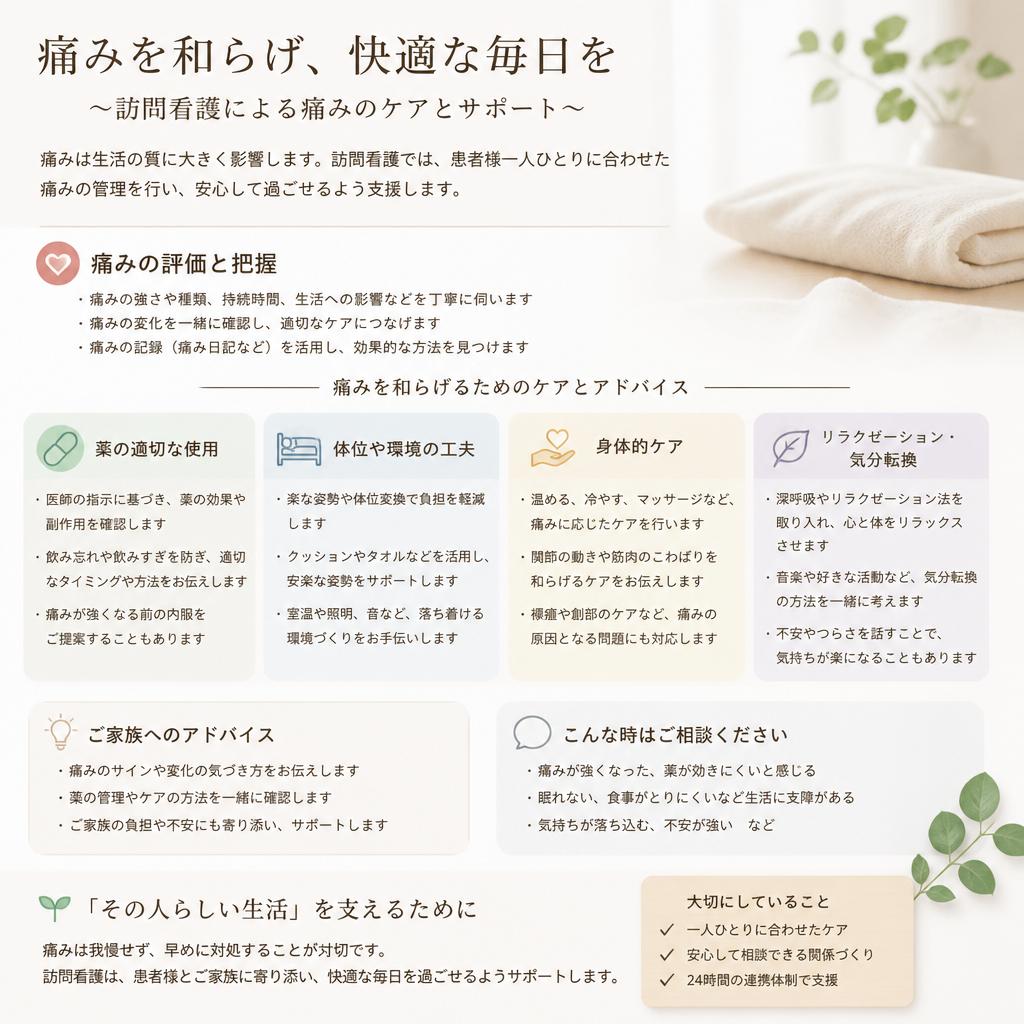痛み管理の重要性