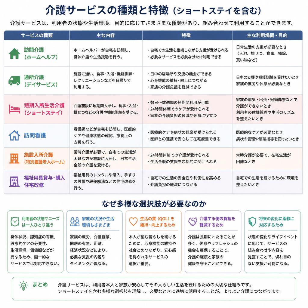 介護サービスの多様性
