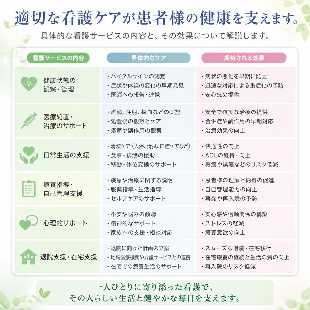 2. 看護ケアの重要性