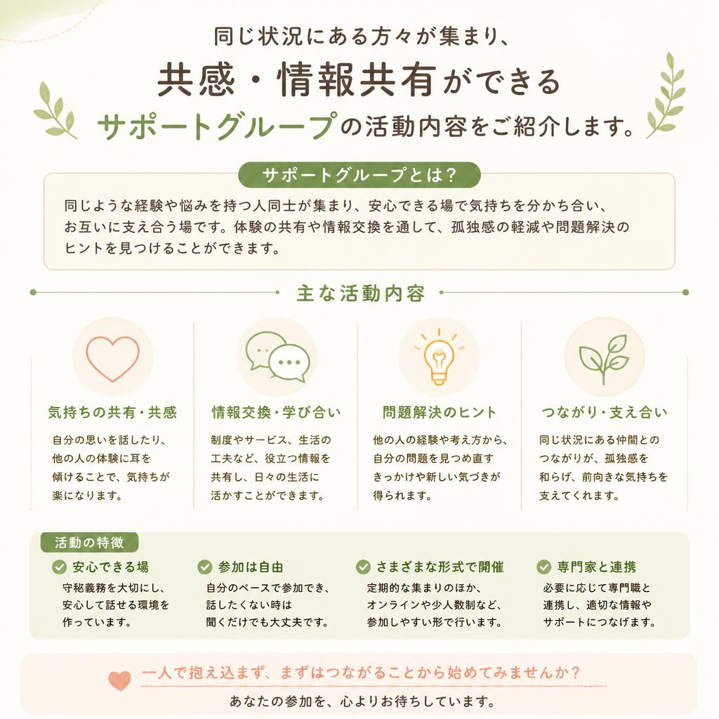 サポートグループのご案内