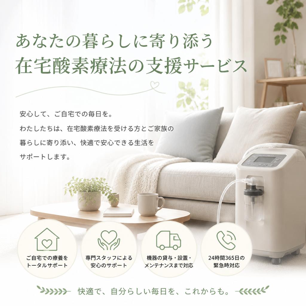 あなたの暮らしに寄り添う在宅酸素療法の支援サービス