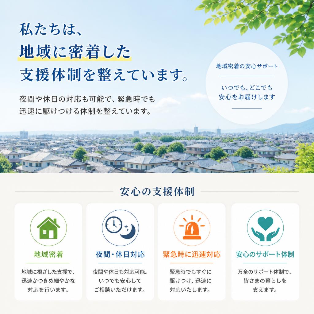 安心のサポート体制