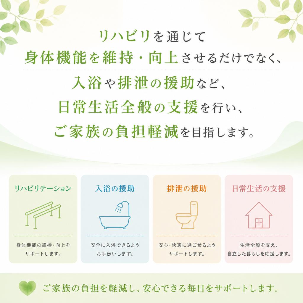 リハビリと日常生活の支援