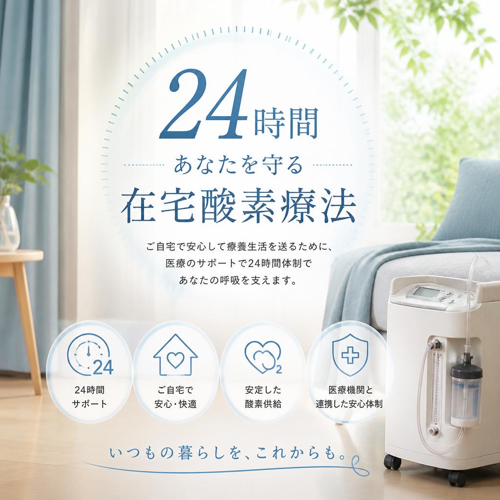 24時間あなたを守る在宅酸素療法