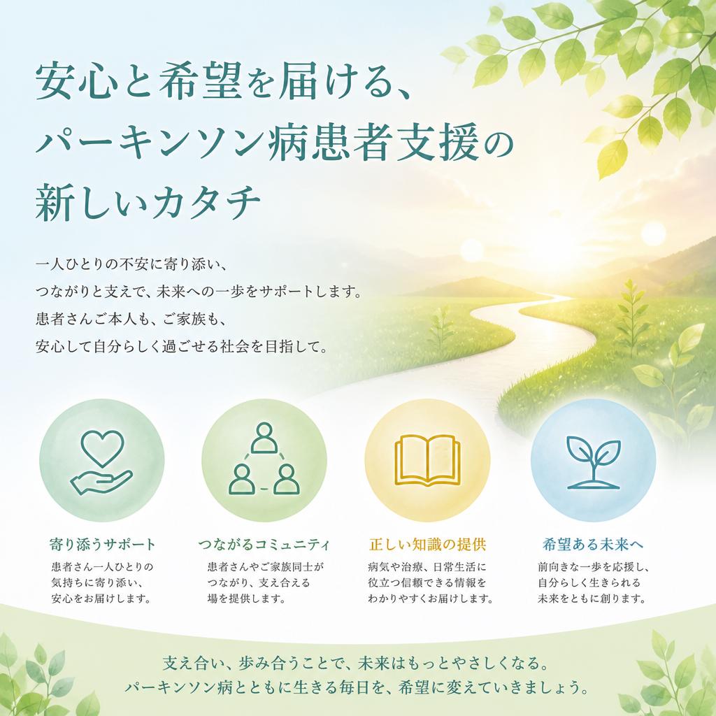 安心と希望を届ける、パーキンソン病患者支援の新しいカタチ