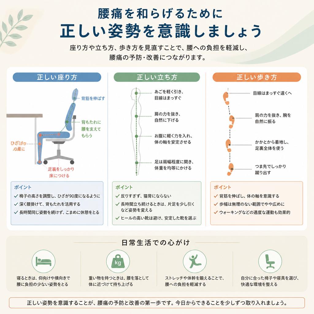 生活改善の第一歩！正しい姿勢