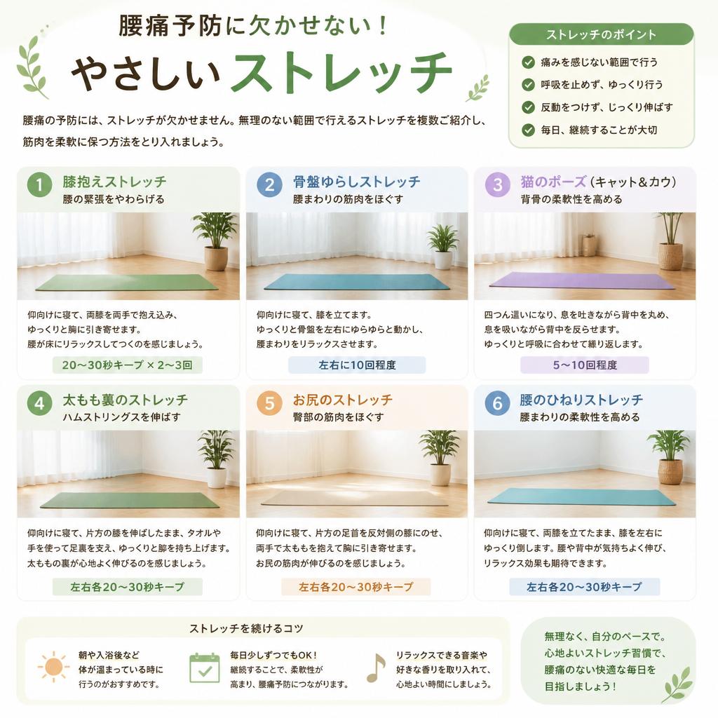 ストレッチで柔軟性を高める