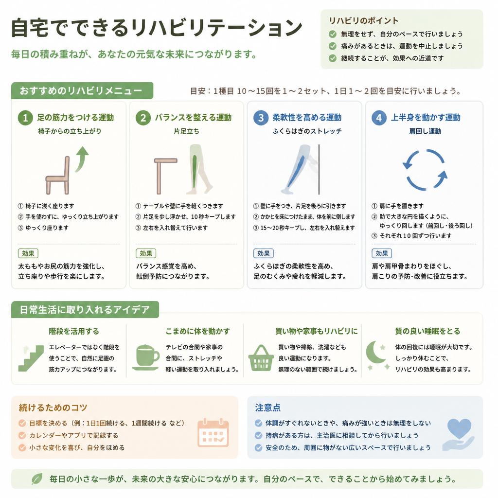 自宅でできるリハビリ方法