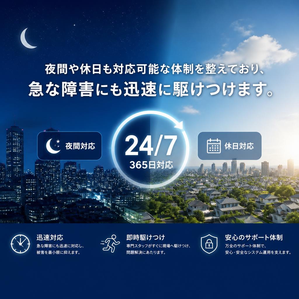 安心の24時間サポート